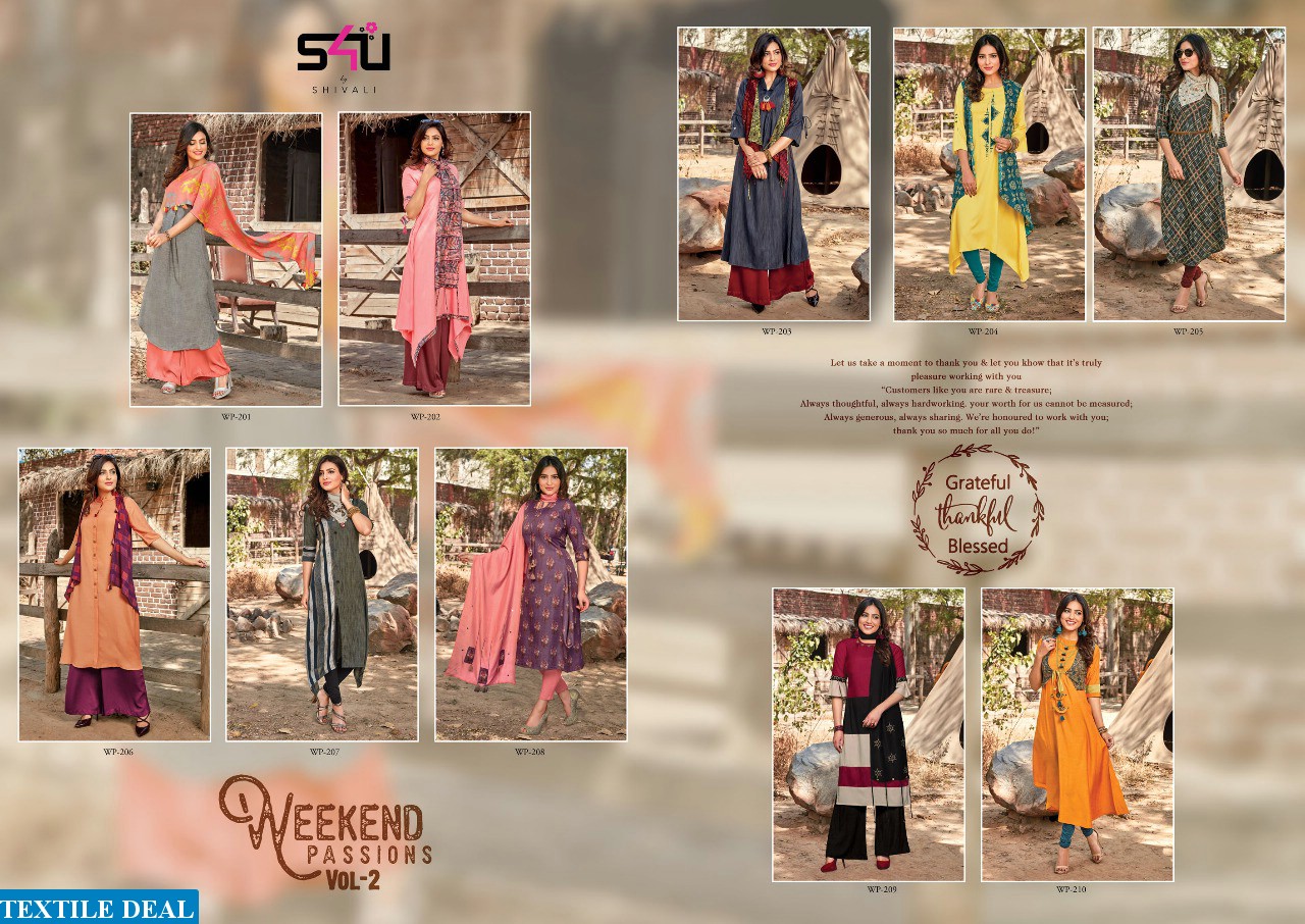 S4U weekend passion vol-2 Wholesale Western ready made tops
